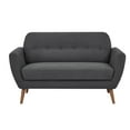 thumbnail image 1 of A&D Home Oakland Loveseat Sofa, Charcoal, 1 of 9