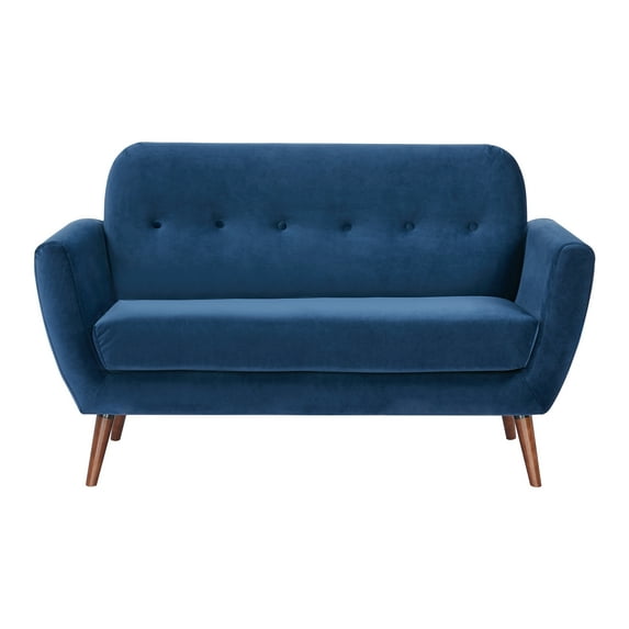 A&D Home Oakland Loveseat, Velvet Blue
