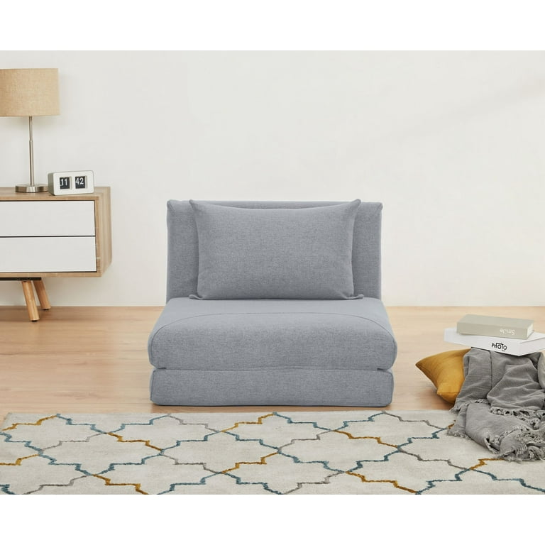 A D Home Santa Futon Convertible Chair Light Gray Walmart