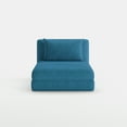 thumbnail image 1 of A&D Home Santa Polyester Futon Convertible Chair, Blue, 1 of 9