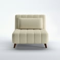 thumbnail image 1 of A&D Home Springfield Polyester Convertible Futon Chair, Beige, 1 of 11