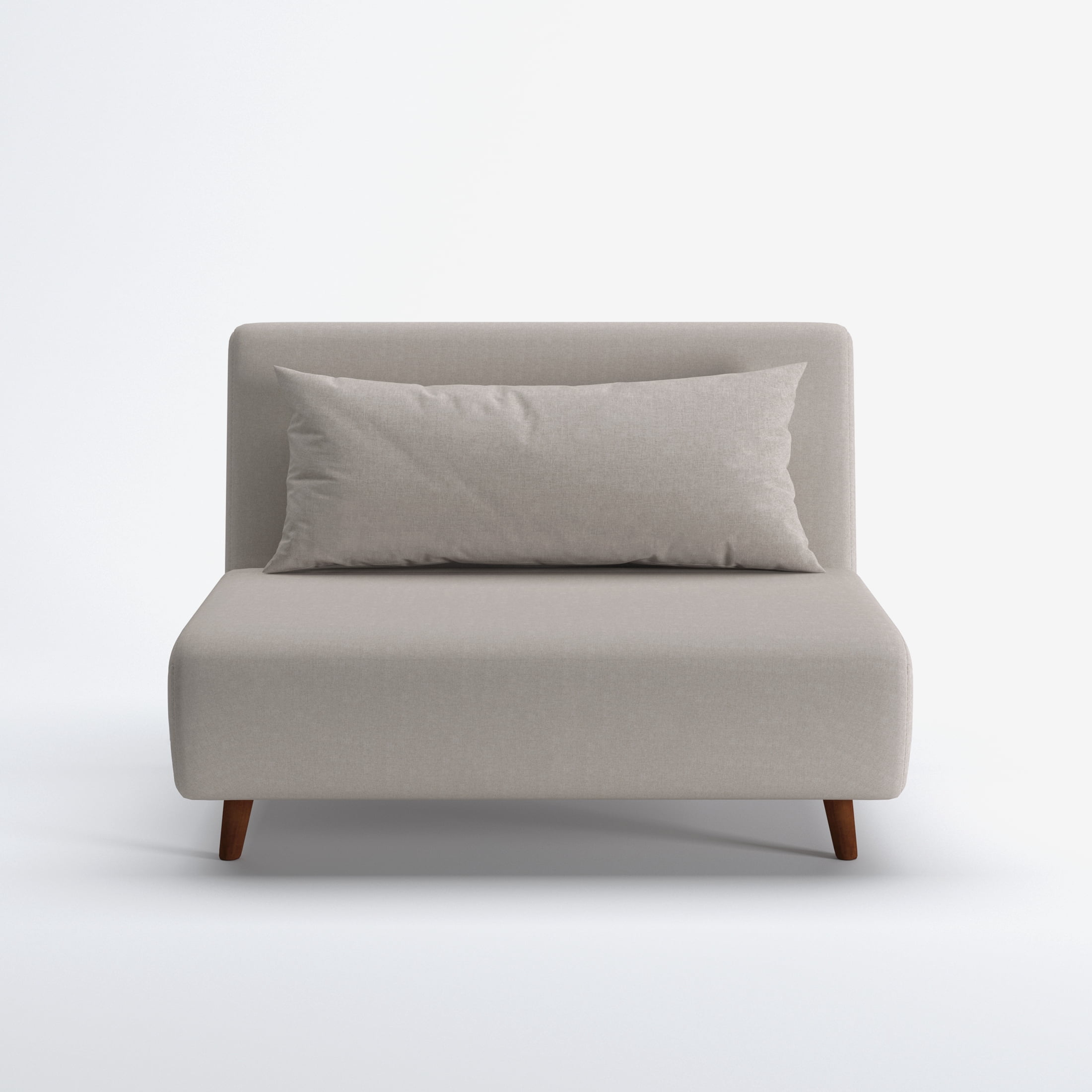 A&D Home Tustin Convertible Futon Chair, Velvet Antique Gold