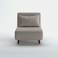 thumbnail image 1 of A&D Home Tustin Polyester Convertible Futon Chair, Beige, 1 of 10
