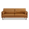 thumbnail image 1 of A&D Home Yucca Camel Faux Leather Modern Sofa, Upholstered Contemporary Couch, 1 of 8