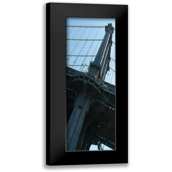 A.D. Lines 7x14 Black Modern Framed Museum Art Print Titled - I Am New York