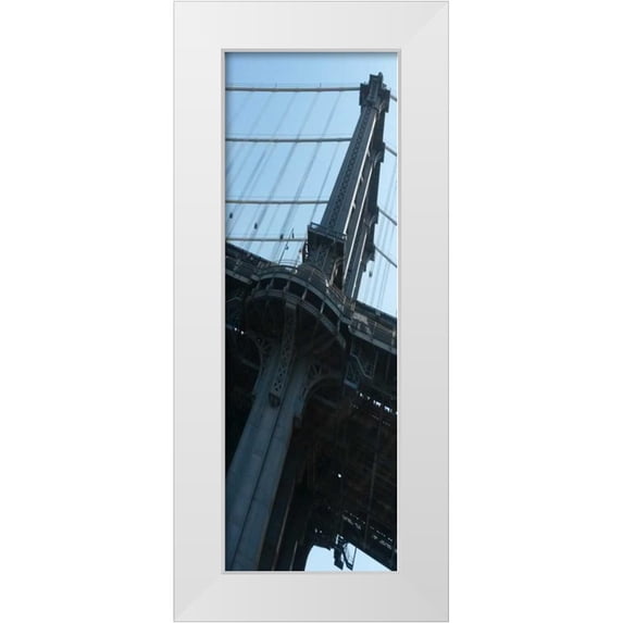A.D. Lines 9x18 White Modern Wood Framed Museum Art Print Titled - I Am New York
