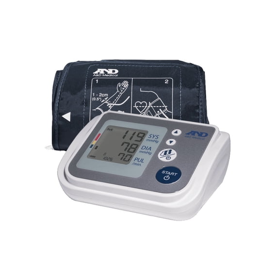 A&D Medical LifeSource Blood Pressure Monitor, Upper Arm, Wide Cuff, Digital (UA-767FAC)