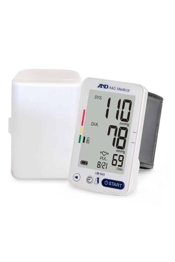 Bluetooth Blood Pressure Monitor, Wrist, Digital, Heart Rate Detection (UB-543)