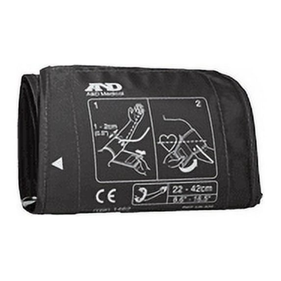 A&D Medical Replacement Wide Range Blood Pressure Cuff, Fits 8.6" to 16.5" Arms