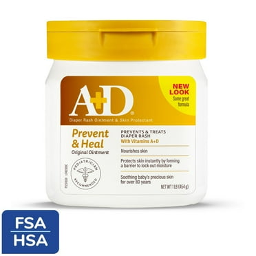 A+D Original Diaper Rash Ointment, 1lb Tub, All Skin Types