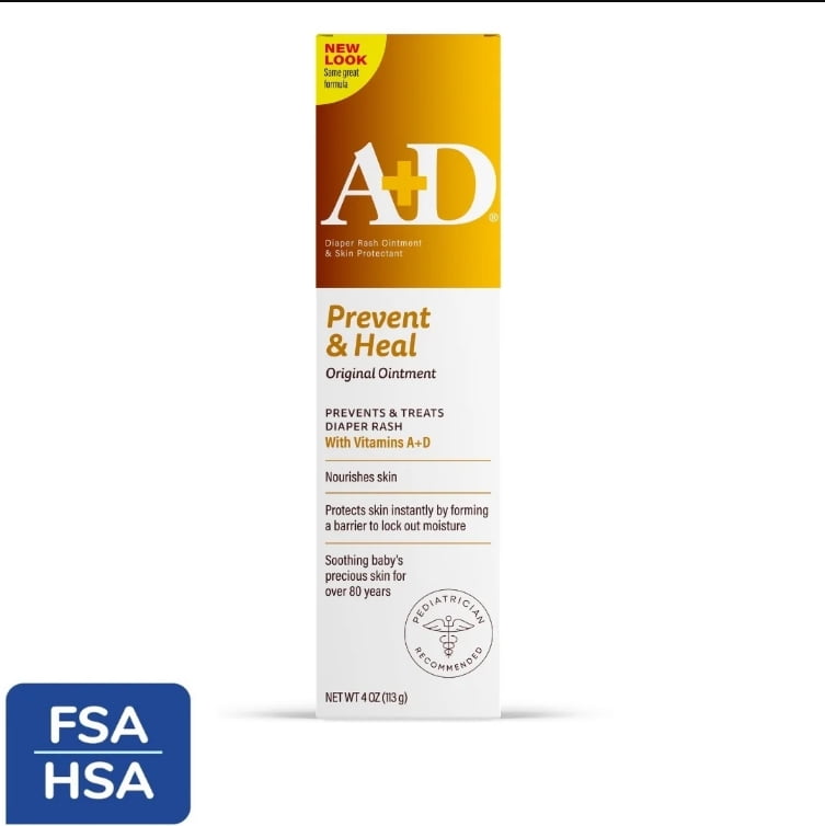 A+D Original Diaper Rash Ointment, 4oz