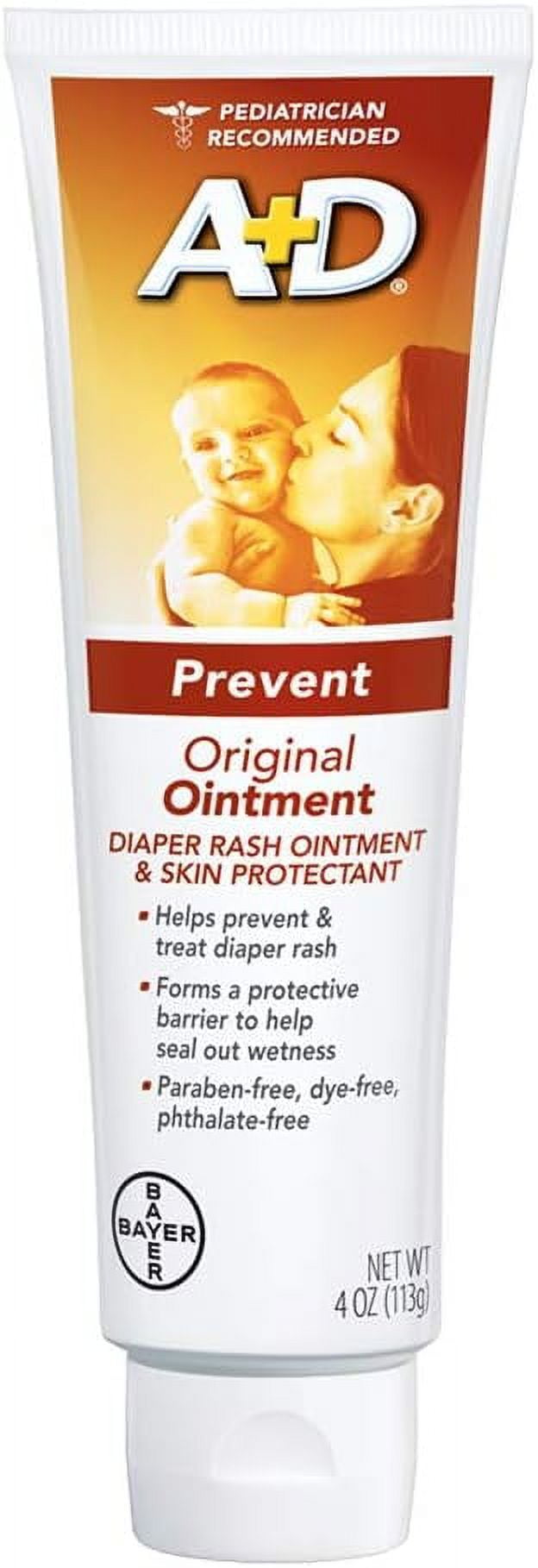 A+D Original Diaper Rash Ointment, Baby Skin Protectant With Lanolin