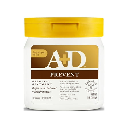 A+D Original Diaper Rash Ointment, Skin Protectant, 16 oz