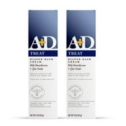 A+D Zinc Oxide Diaper Rash Cream - Soothes & Treats Diaper Rash - Zinc Oxide 10% Dimethicone 1% - Healing Skin Ointment for Red, Irritated Skin - 4oz