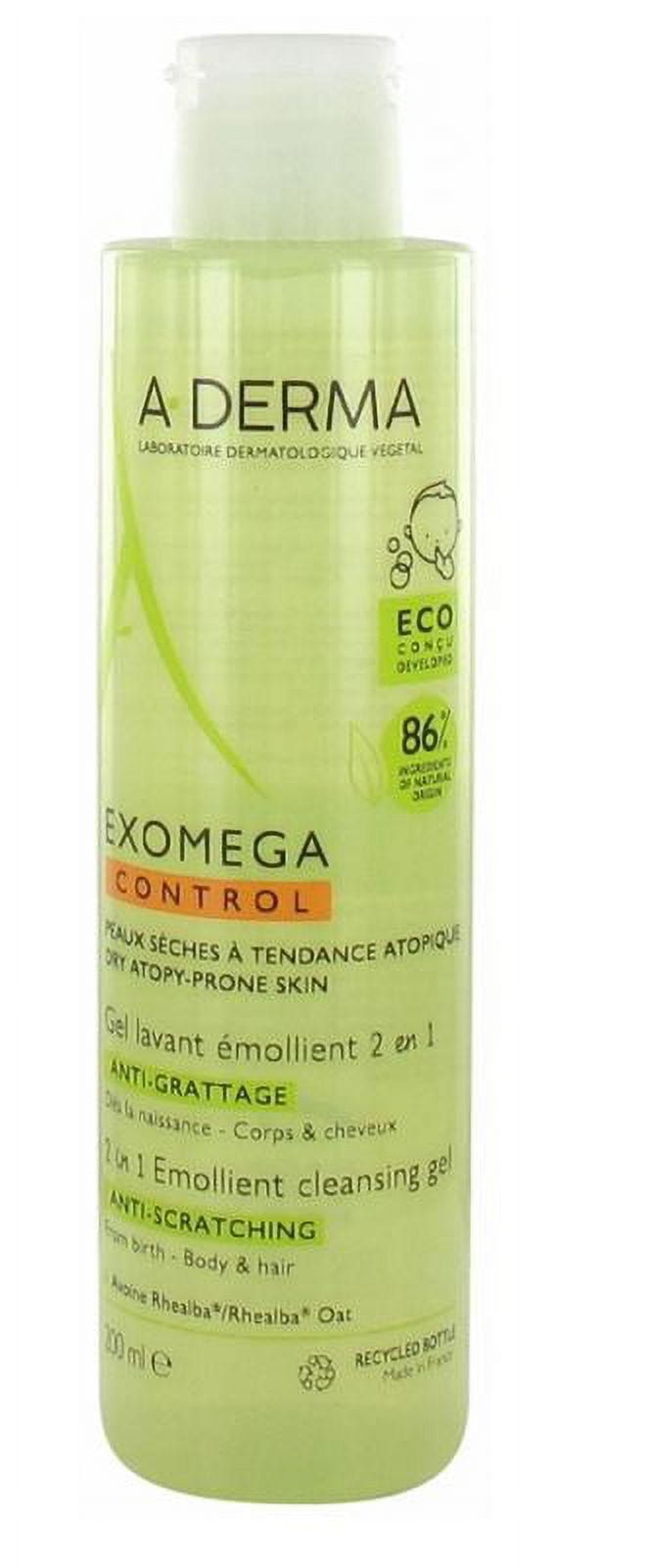 A-Derma Exomega Gel Emoliente 2 em 1 Corpo e Cabelo 500ml