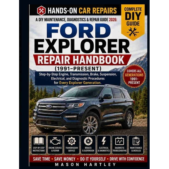 A DIY Maintenance, Diagnostics & Repair Guide 2026: FORD EXPLORER SERVICE & REPAIR HANDBOOK (1991-PRESENT): Step-by-Step, (Paperback)