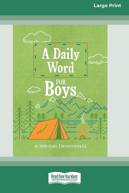 A Daily Word for Boys: A 365-day Devotional (16pt Large Print Edition), (Paperback)