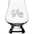 thumbnail image 1 of A Daishy Daisy Monogram Etched 2.5oz Glencairn Wee Whisky Glass, 1 of 1