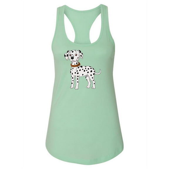 A Dalmatian Dog Standing Tank Women -Image by Shutterstock, Female x-Large