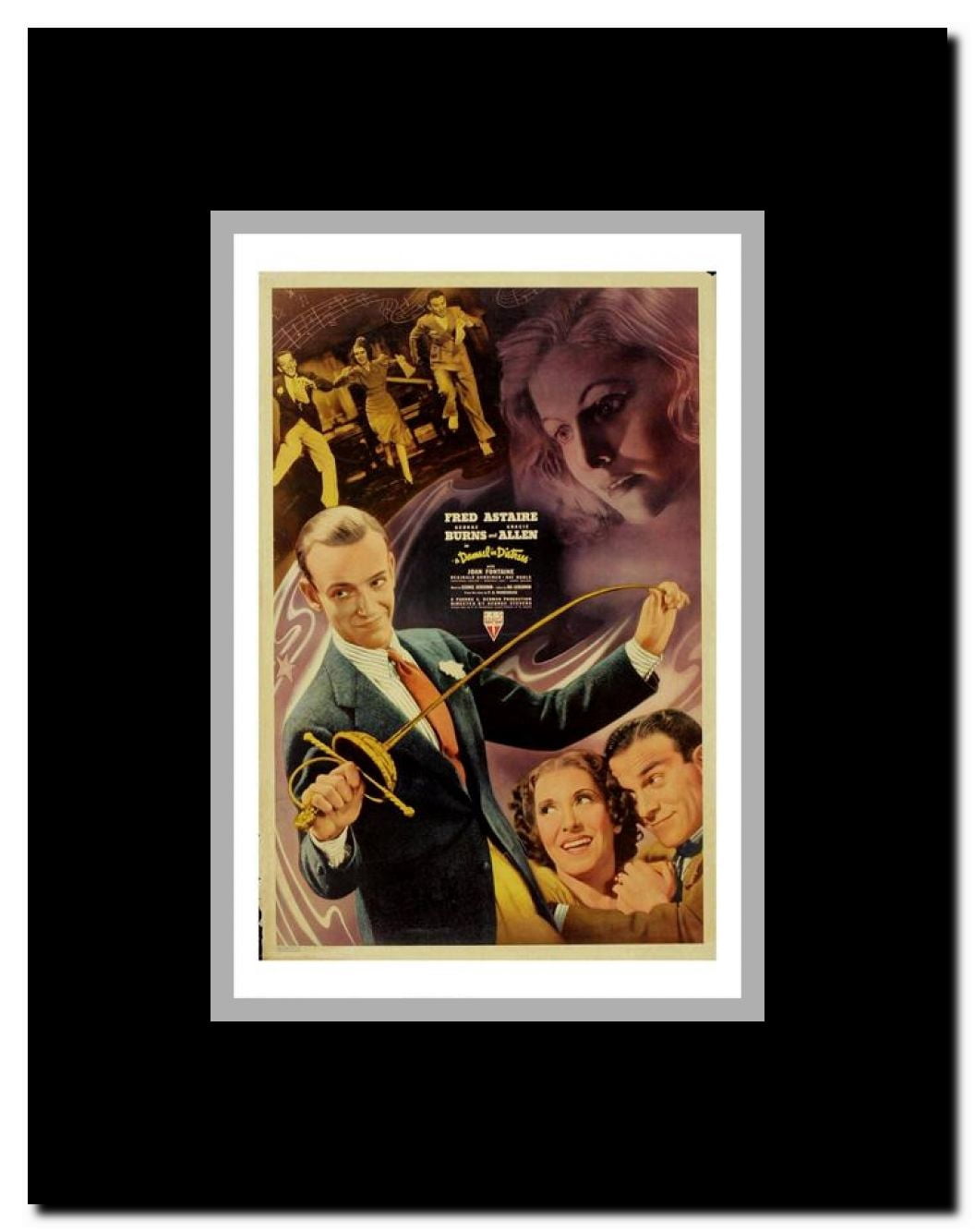 A Damsel in Distress Framed Movie Poster