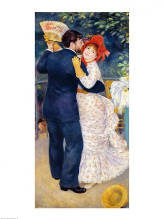 A Dance in the Country 1883 Canvas Art - Pierre-Auguste Renoir (18 x 24)