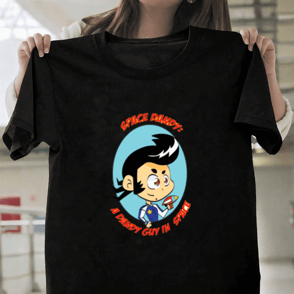 A Dandy Guy Retro Vintage Styled Dapper Gentleman Graphic Unisex T-Shirt, up to size 3XL.