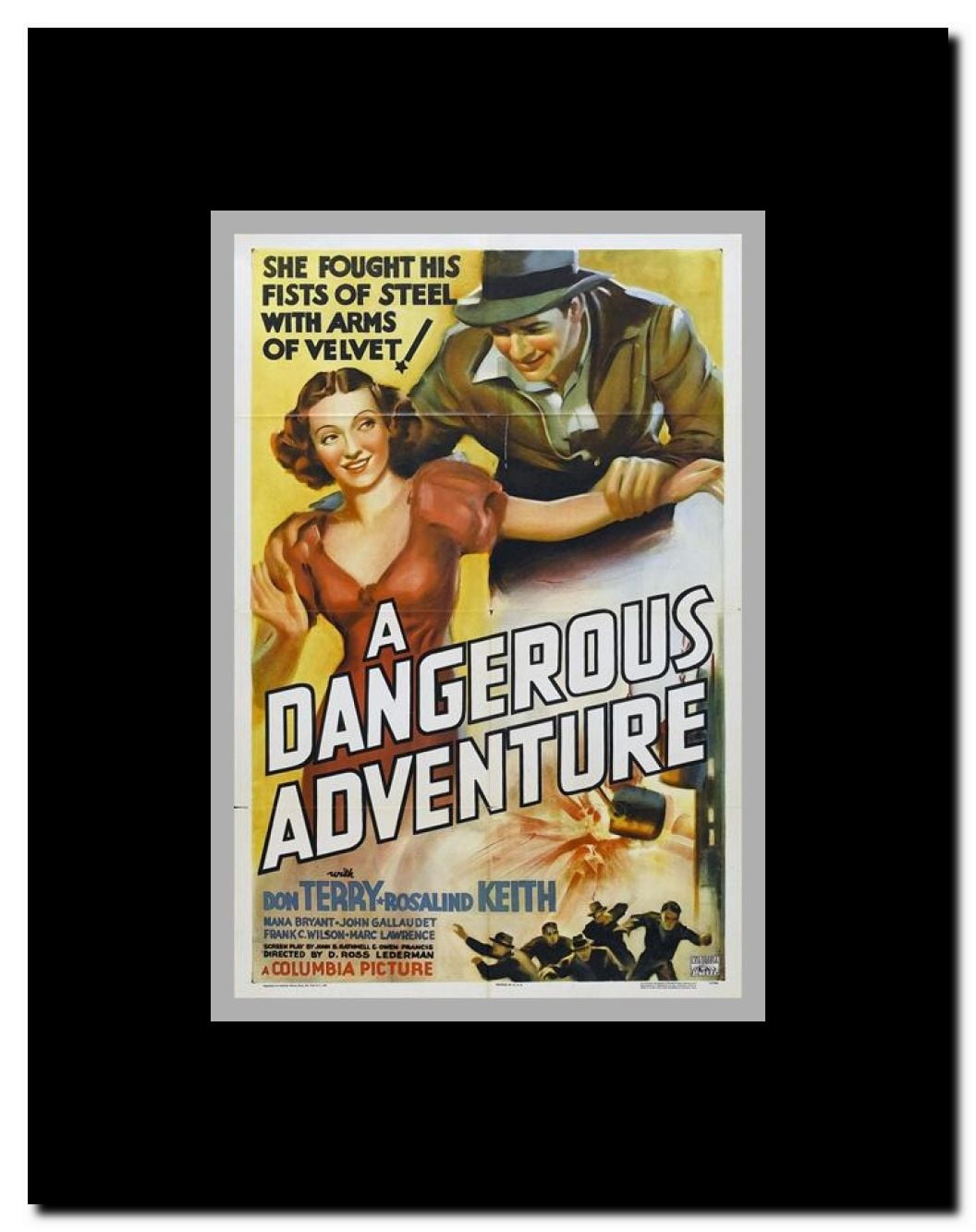 A Dangerous Adventure Framed Movie Poster