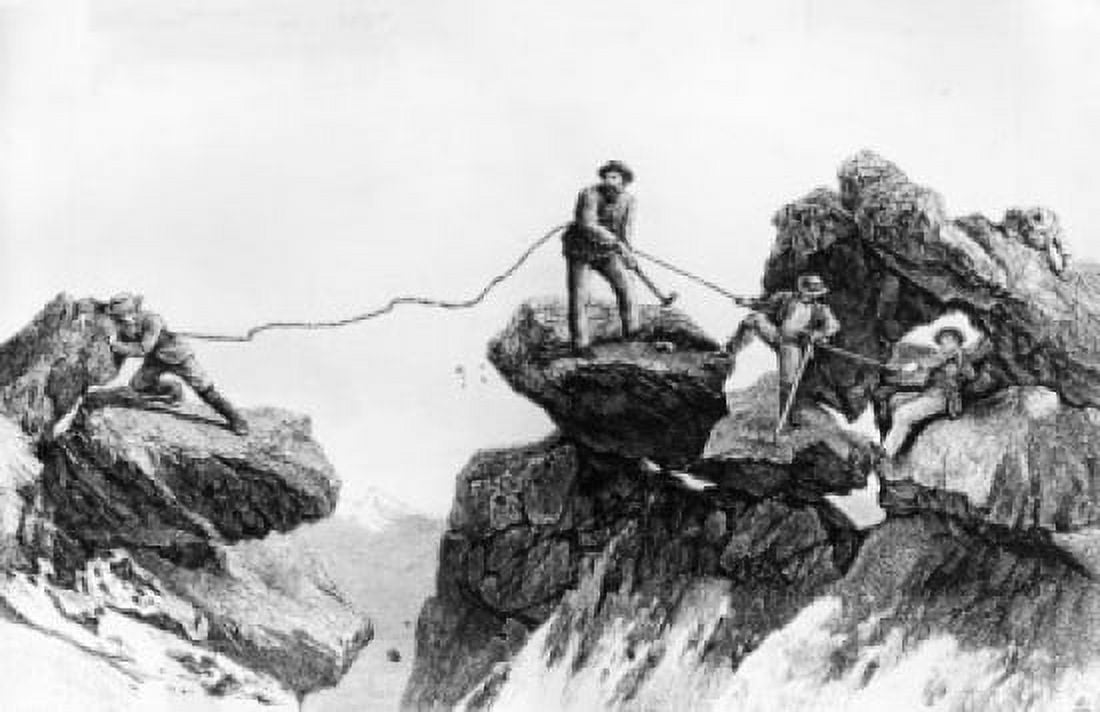 A Dangerous Jump by unknown artist Canvas Art - (18 x 24)