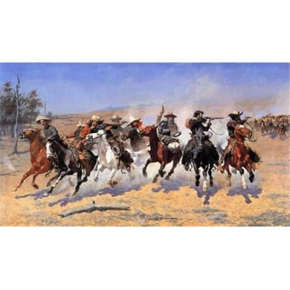 A Dash for Timber Poster Print by Frederic Remington, 24 x 36 - Large