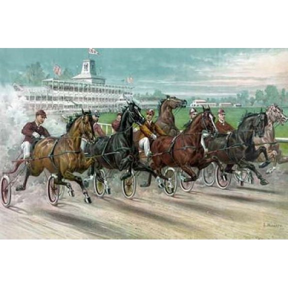 A Dash for the Pole Canvas Art - Currier and Ives (12 x 18)