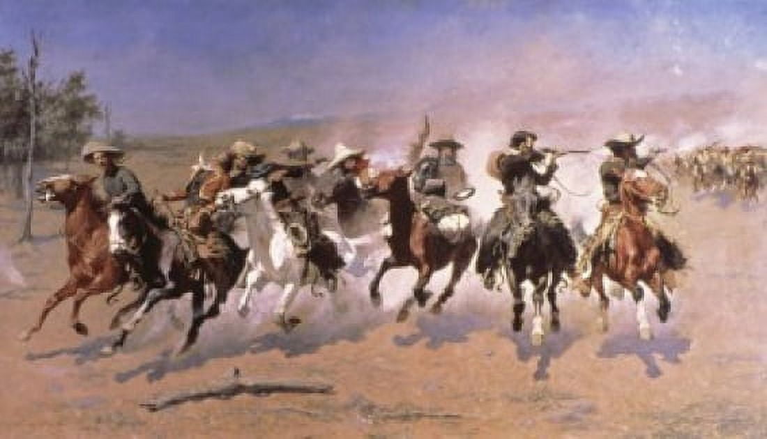 A Dash for the Timber Frederic Remington (1861-1909American) Canvas Art - Frederic Remington (18 x 24)