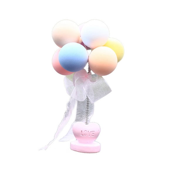 A-Dashboard Ornament, Balloon Bobblehead Car Dash Decor Car Interior Shaking Ornaments for Desk/Office/Room Colo