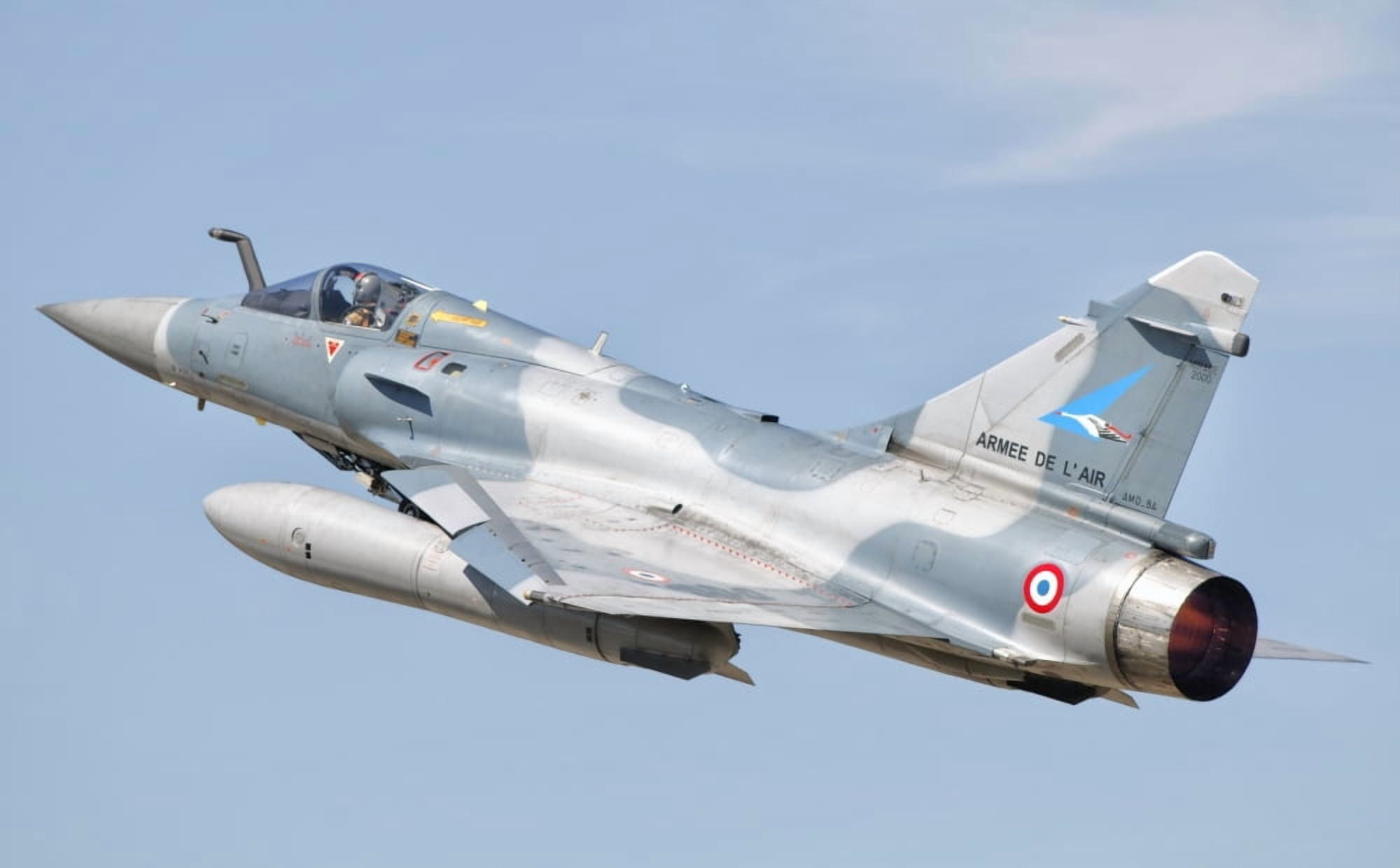 A Dassault Mirage 2000C of the French Air Force Canvas Art - Giovanni CollaStocktrek Images (36 x 22)