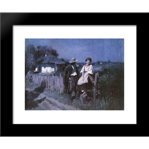 A Date 20x24 Framed Art Print by Pymonenko, Mykola