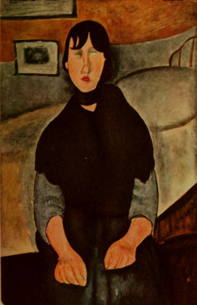 A Daughter of the People Canvas Art - Amedeo Modigliani (18 x 24)