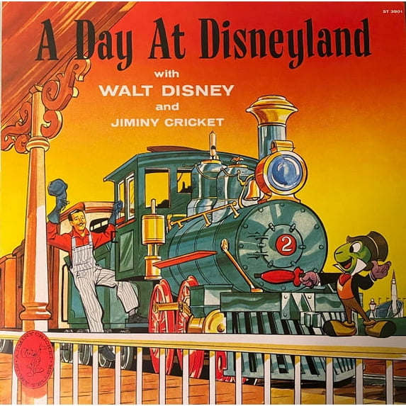 A Day At Disneyland with Walt Disney and Jiminy Cricket (2 Lp's)