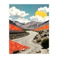 thumbnail image 1 of A Day To Remember - Illustration Landscape Desert Surrealism Nature Mountain Travel Poster Scenic Unframed Wall Art Print 22 x 28 inches, 1 of 13