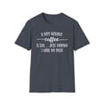 thumbnail image 1 of A Day Without Coffee, Gildan Unisex Softstyle T-Shirt, Graphic Tee, S-3XL, 1 of 3