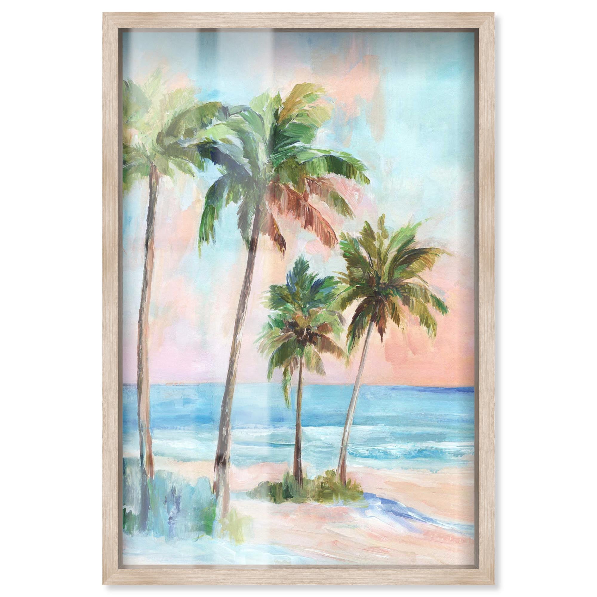 A Day at the Beach Shadowbox Print Coastal Bathroom Art by Art Remedy ...