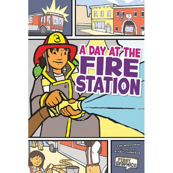 Pre-Owned A Day at the Fire Station (Paperback) 1429656123 9781429656122