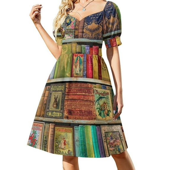 A Daydreamer's Book Shelf Dress dresses ladies 2025 summer Elegant gown