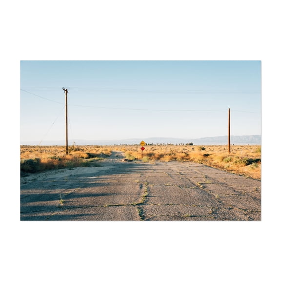 A Dead End, Salton City - Salton City California Photography Unframed Wall Art Print 24 x 36 inches