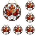A Delicate Maple Leaf Acrylic Painted Window Decoration Small Hanging