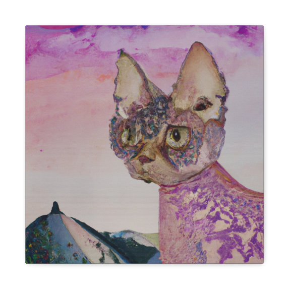"A Devon Rex Tale" - Canvas