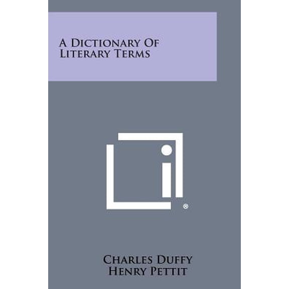 A Dictionary of Literary Terms Paperback