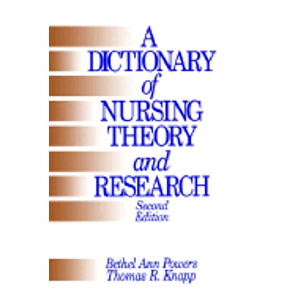 Pre-Owned A Dictionary of Nursing Theory and Research, 9780803956261, 0803956266, Paperback, 2nd edition