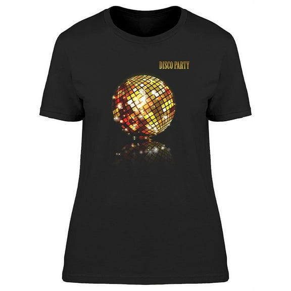 A Disco Party Ball T-Shirt Women -Image by Shutterstock, Female x-Large