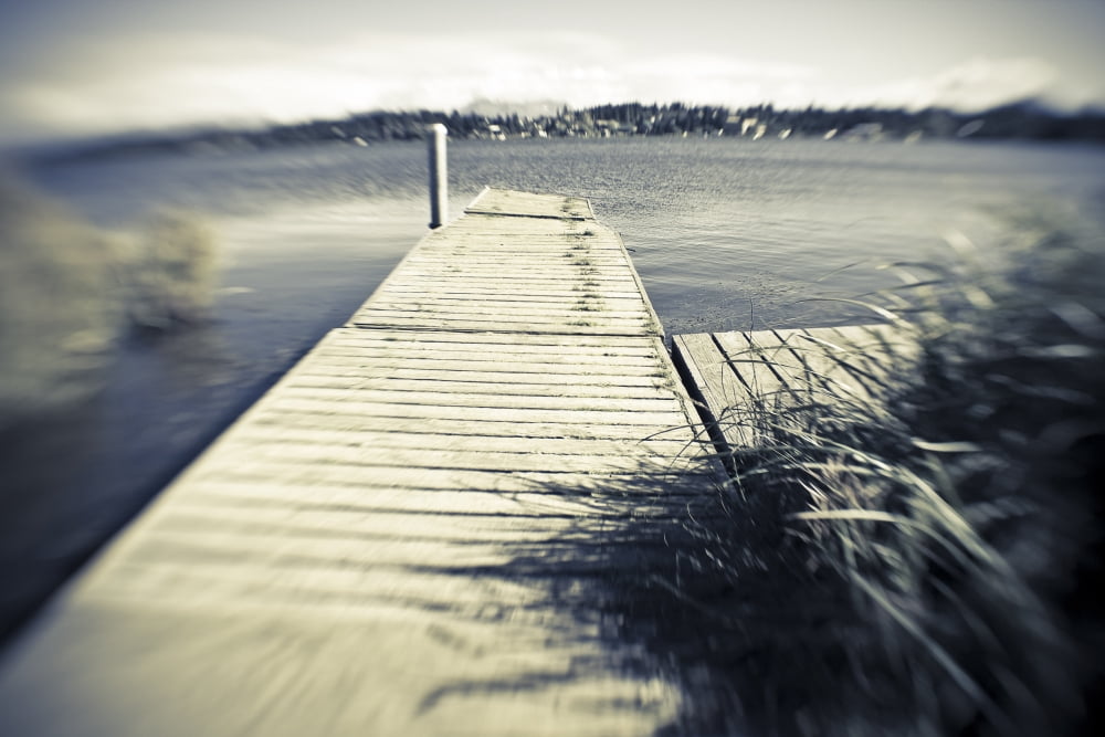 A Dock Juts Out From Shore In A City Park In Homer Alaska Canvas Art - Kevin Smith Design Pics (17 x 11)