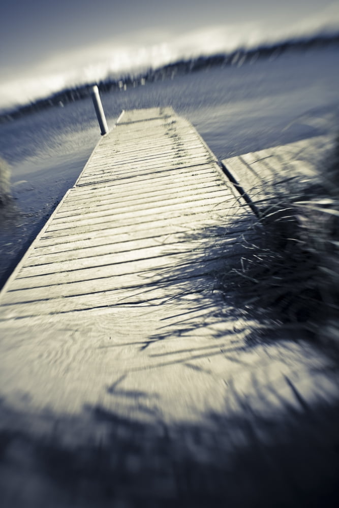 A Dock Juts Out From Shore In A City Park In Homer Alaska Canvas Art - Kevin Smith Design Pics (22 x 34)