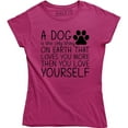 thumbnail image 1 of A Dog Is Only Thing On Earth That Loves U More Then U Love Yourself Women's T-Shirt, 1 of 4